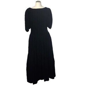 S.G.Gilbert Velvet Back Bow Vintage Gown Dress 12
